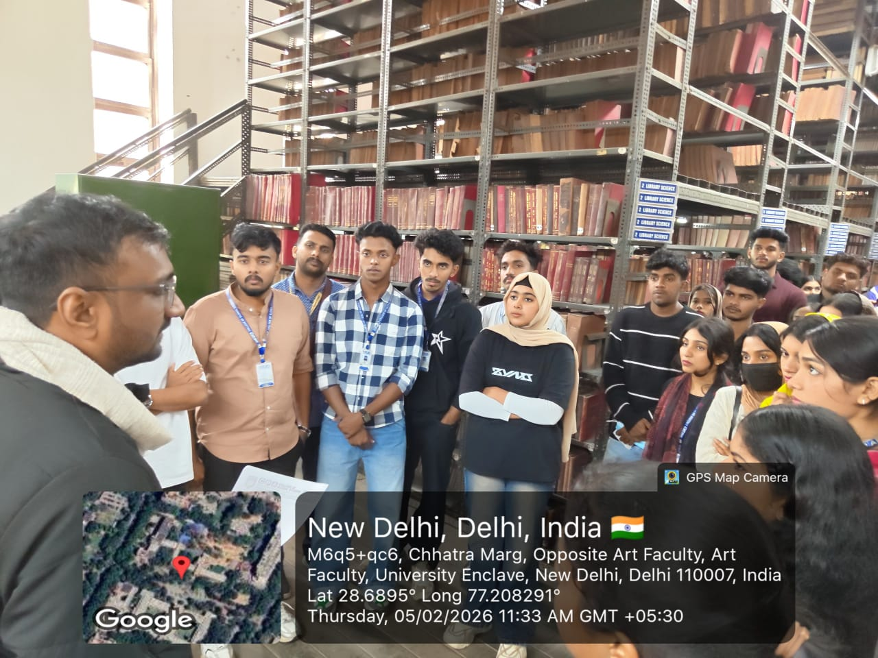 Delhi University and Centyral Library Visit-BBA